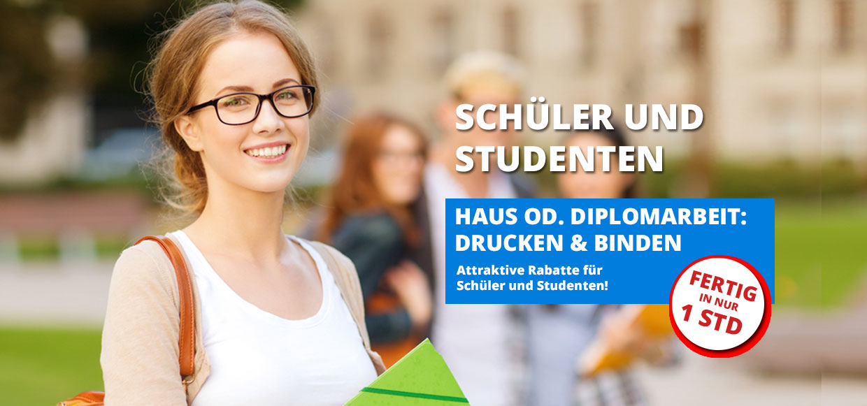 Schüler Studenten Rabatt im Copy Shop Frankfurt