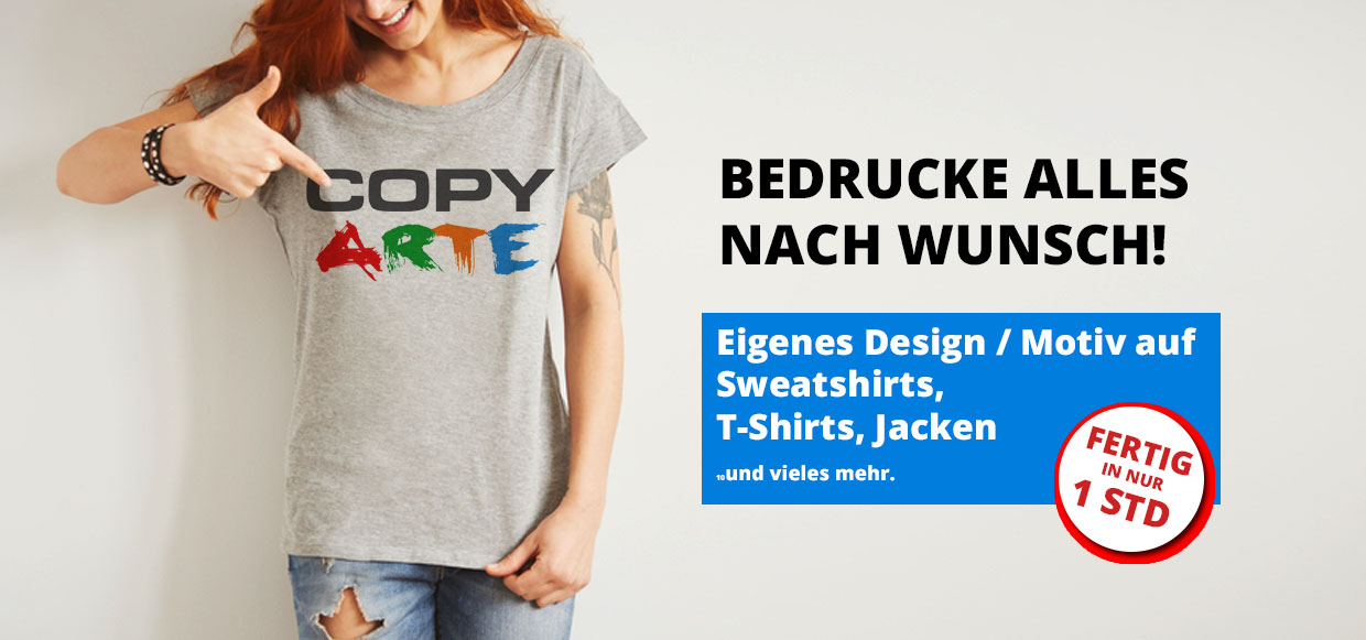 Motivdruck - Textildruck im Copy Shop Frankfurt 